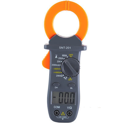 SNT201 2000 Count LCD Display Digital Clamp Meter With High Precision Current AC DC Voltage Multimeter